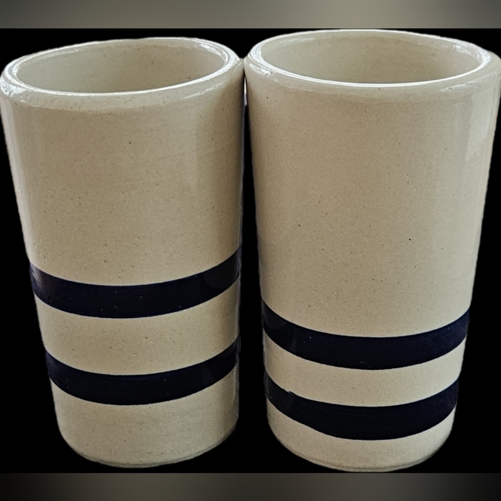 Roseville Stoneware Tumblers Set of Two